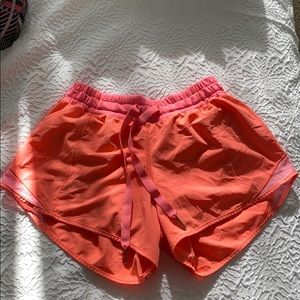 Pink/ Orange Size 2 lululemon running short
